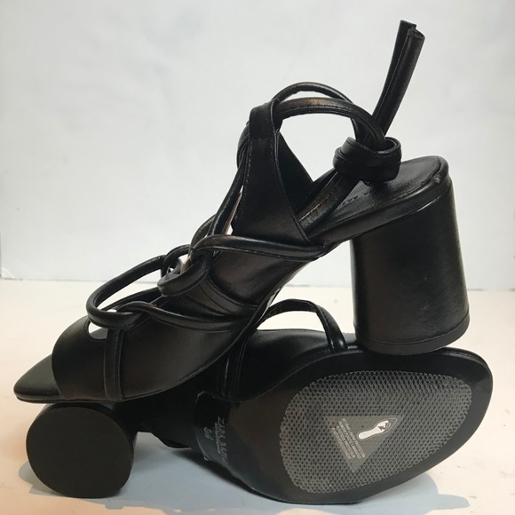 🆕Zara Leather Strappy Heel (Size 6) - Picture 8 of 8